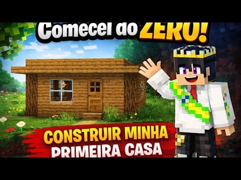 Nova série sobrevivencia craft #1 construir minha casa🏠🤩