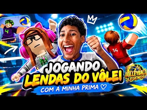 🔥 EU VS MINHA PRIMA NO LENDAS DO VÔLEI! 😱🏐 QUEM GANHOU?! 🏆😂